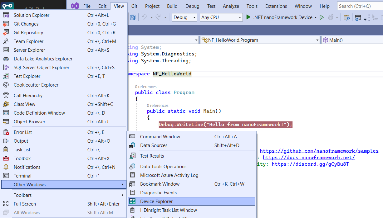 Add Device Explorer